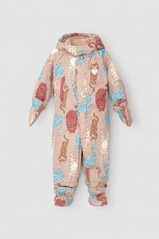 Комбинезоны утепленные для девочки, артикул: ВК 60032/н/27 Ал, цвет: розовый - 2 фото