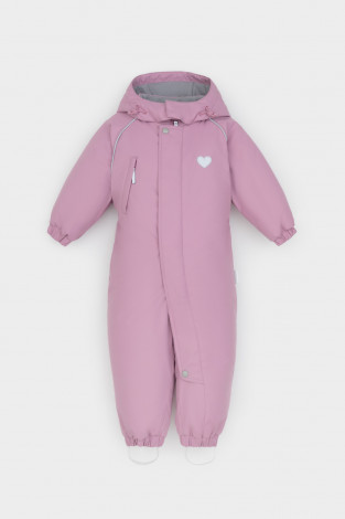Комбинезоны утепленные для девочки, артикул: ВК 60118/1 ГР, цвет: розовый - 2 фото