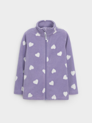 Куртка для девочки, артикул: ФЛ 34025/н/41 ГР, цвет: фиолетовый - 2 фото