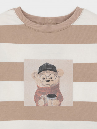 Свитшоты для мальчика, артикул: КР 302911, цвет: бежевый - 2 фото