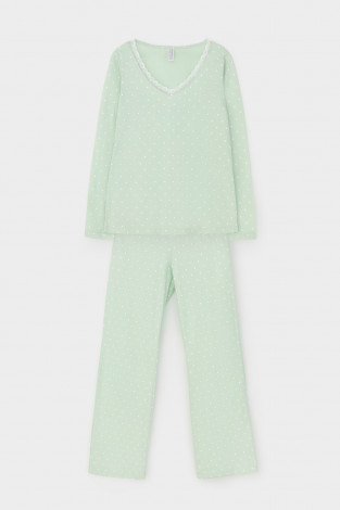 Комплекты для дома для мам, артикул: Е 20041/24, цвет: зеленый - 2 фото