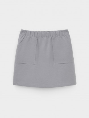Юбка для девочки, артикул: КР 7153, цвет: серый - 2 фото