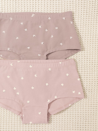 Трусы для девочки, артикул: К 1968-2уп, цвет: кофейный - 2 фото