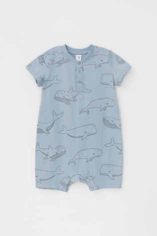 Полукомбинезон для мальчика, артикул: КР 6501, цвет: синий - 2 фото