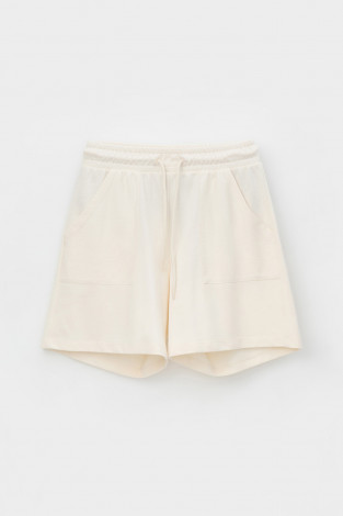 Шорты женские для мам, артикул: ЕВТ 4080, цвет: сливки2 - 2 фото