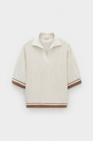 Джемперы женские для мам, артикул: ЕВ 30224/ш, цвет: бежевый - 2 фото