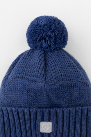 Шапка для мальчика, артикул: КВ 20401/ш, цвет: синий - 2 фото