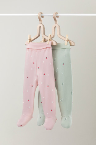 Ползунки для новорожденных, артикул: К 400220-2уп, цвет: зеленый - 2 фото