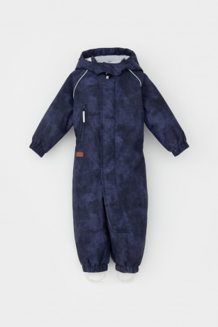 Комбинезоны утепленные для мальчика, артикул: ВК 60085/н/41 ГР, цвет: синий - 2 фото