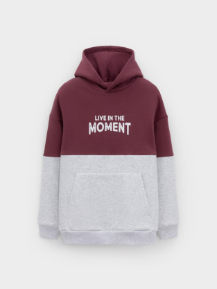 Худи для мальчика, артикул: КР 302214, цвет: коричневый - 2 фото