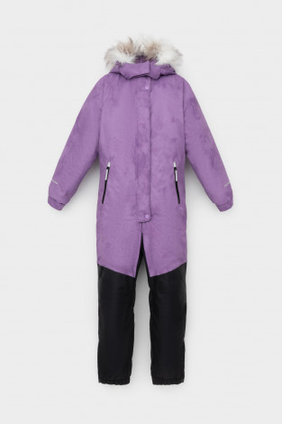 Комбинезоны утепленные для девочки, артикул: ВК 60120/н/6 ГР, цвет: фиолетовый - 2 фото