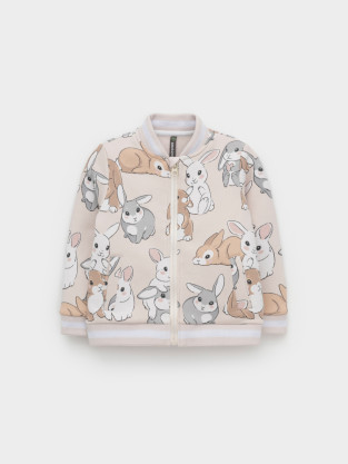 Жакет для девочки, артикул: КР 302899, цвет: бежевый - 2 фото