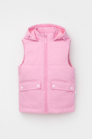 Жилет для девочки, артикул: ВК 35011/6 ГР, цвет: розовый - 2 фото