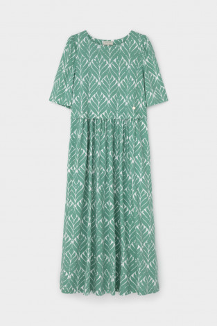 Платья женские для мам, артикул: ЕВТ 5082, цвет: зеленый - 2 фото