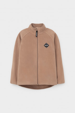 Куртка для мальчика, артикул: ФЛ 34011/29 ГР, цвет: бежевый - 2 фото