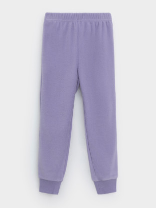 Брюки для девочки, артикул: ФЛ 40006-1/6 ГР, цвет: фиолетовый - 2 фото