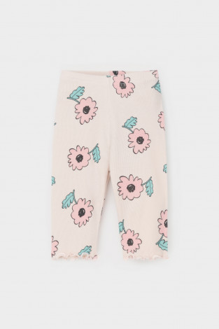 Велосипедки для девочки, артикул: КР 400797, цвет: бежевый - 2 фото