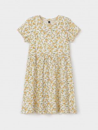 Платье для девочки, артикул: КР 5793, цвет: сахар - 2 фото