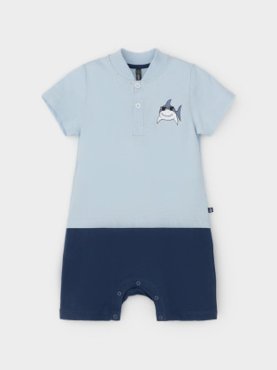 Полукомбинезон для мальчика, артикул: КР 6537, цвет: голубой