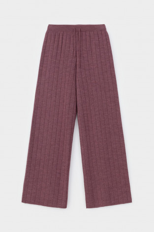 Брюки женские для мам, артикул: ЕВ 443/ш, цвет: бордовый - 2 фото