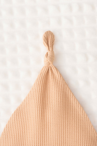 Шапочка ясельная для новорожденных, артикул: К 8160, цвет: коричневый - 2 фото