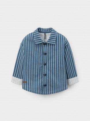 Рубашки для мальчика, артикул: КР 303037, цвет: синий - 2 фото