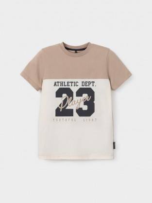 Футболка для мальчика, артикул: КР 302984, цвет: бежевый - 2 фото