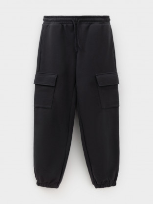 Брюки для мальчика, артикул: КР 400854, цвет: темно-серый - 2 фото