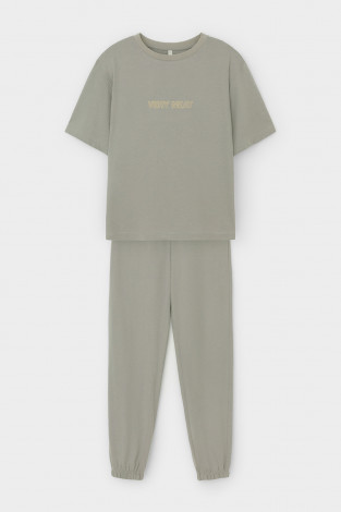 Комплекты для дома для мам, артикул: Е 20151, цвет: зеленый - 2 фото