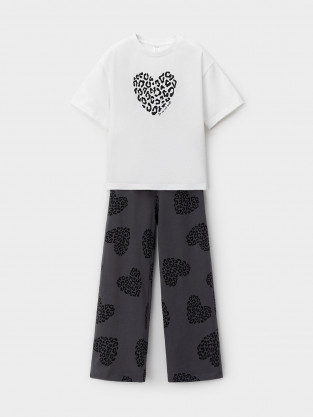 Пижама для девочки, артикул: МП 1657, цвет: белый - 2 фото