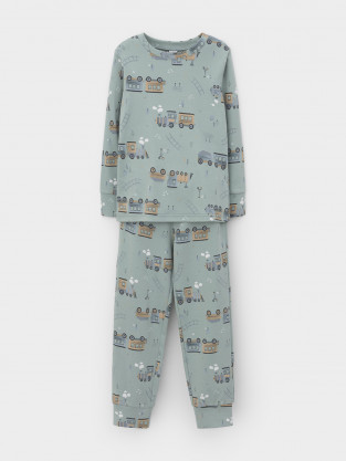 Пижама для мальчика, артикул: К 1552, цвет: голубой - 2 фото