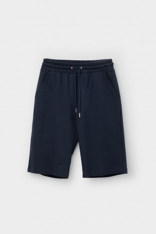 Шорты женские для мам, артикул: ЕВТ 4038/24, цвет: синий - 2 фото