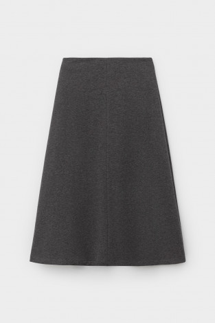 Юбки женские для мам, артикул: ЕВТ 7018, цвет: темно-серый - 2 фото