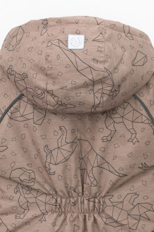 Комбинезоны утепленные для мальчика, артикул: ВКП 60041/н/16 Ал, цвет: коричневый - 2 фото