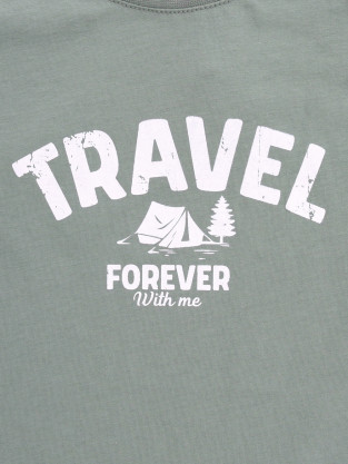 Футболка для мальчика, артикул: КР 302949-1, цвет: хаки - 2 фото