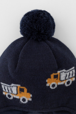 Шапка для мальчика, артикул: КВ 20309/24ш, цвет: синий - 2 фото