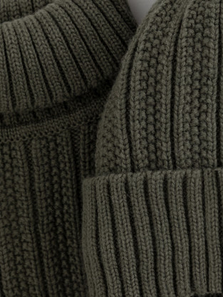 Комплект вязаный для мальчика, артикул: КВ 22014/ш, цвет: зеленый - 2 фото