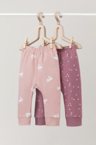 Брюки для новорожденных, артикул: К 4718-2уп, цвет: розовый - 2 фото