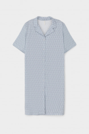 Халаты женские для мам, артикул: Е 50027, цвет: сахар - 2 фото