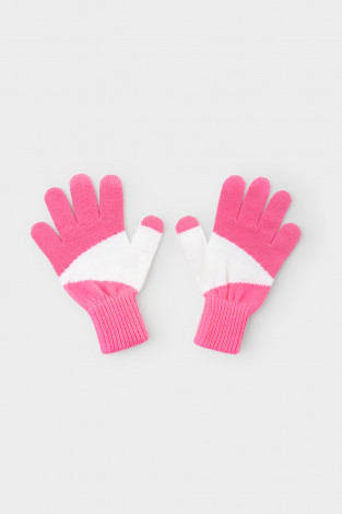 Перчатки для девочки, артикул: КВ 10014, цвет: розовый - 2 фото