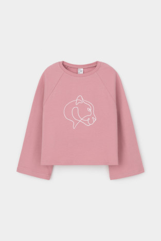 Джемпер для девочки, артикул: К 302488, цвет: розовый - 2 фото