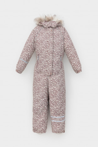 Комбинезоны утепленные для девочки, артикул: ВК 60098/н/3 ГР, цвет: розовый - 2 фото