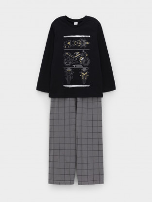 Пижама для мальчика, артикул: К 1600, цвет: черный3 - 2 фото