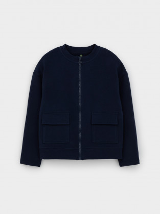 Жакет для девочки, артикул: К 302491, цвет: синий