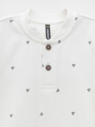 Футболка для мальчика, артикул: КР 302706, цвет: сахар - 2 фото