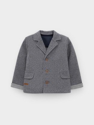 Жакет для мальчика, артикул: КР 302610, цвет: серый - 2 фото