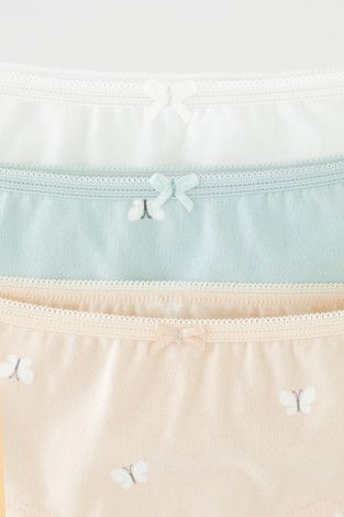 Трусы для девочки, артикул: К 1964-3уп, цвет: светло-голубой - 2 фото