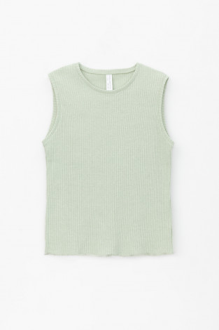 Майки для дома для мам, артикул: Е 30076, цвет: зеленый - 2 фото