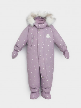 Комбинезоны утепленные для девочки, артикул: ВК 60103/н/7 УЗГ, цвет: розовый - 2 фото