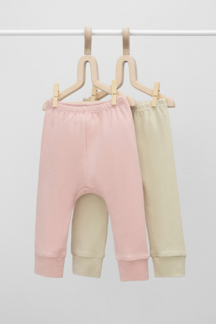 Брюки для новорожденных, артикул: К 4718-2уп, цвет: розовый - 2 фото